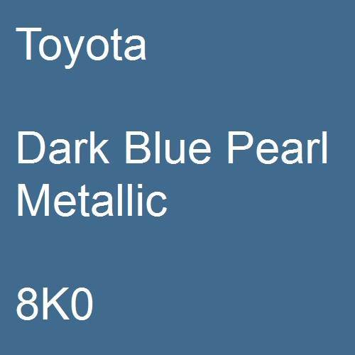 Toyota, Dark Blue Pearl Metallic, 8K0.